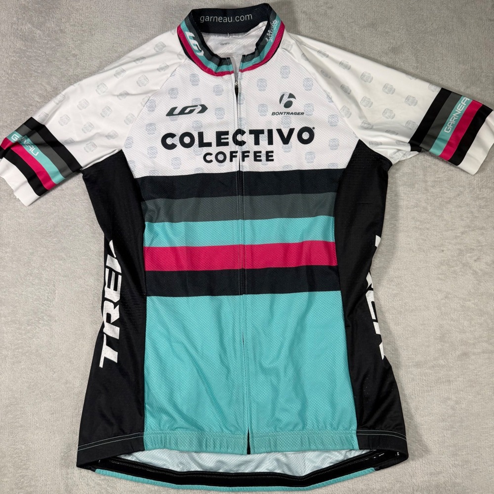 Louis Garneau Colectivo Coffee Cycling Jersey Womens Large Trek Bontrager 9M4203